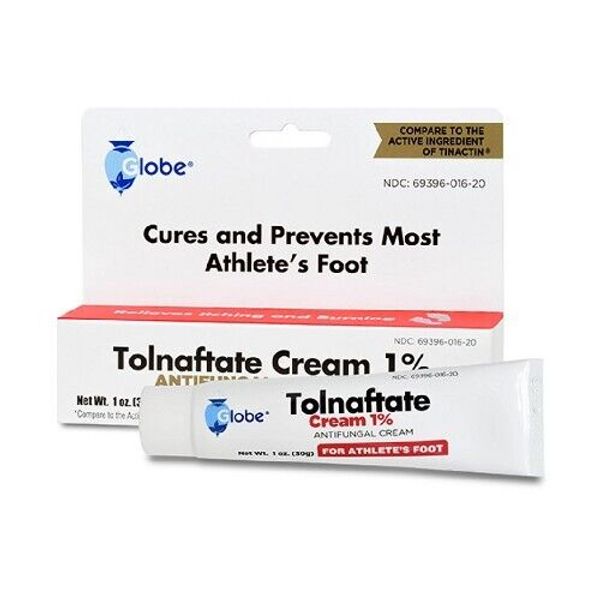 Tolnaftate Cream 1% 30 Grams  by Globe