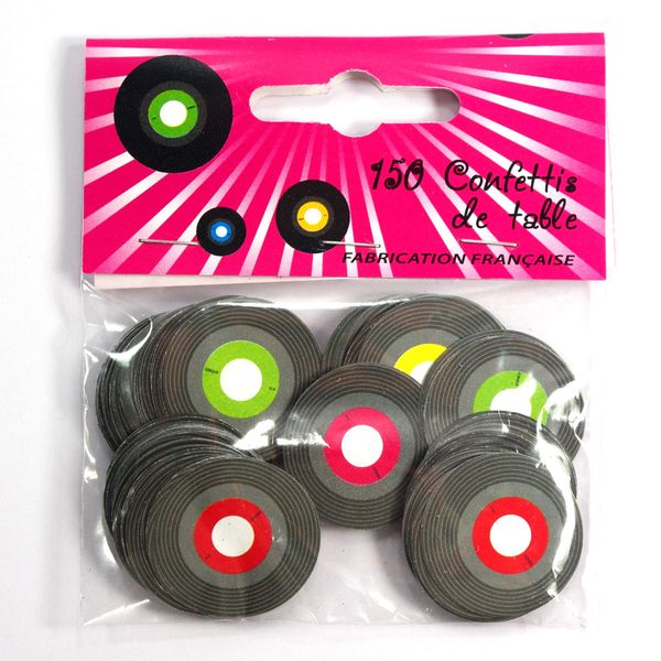 150 Table Confetti - Vinyl Record - 2.5 cm diameter - Made in France