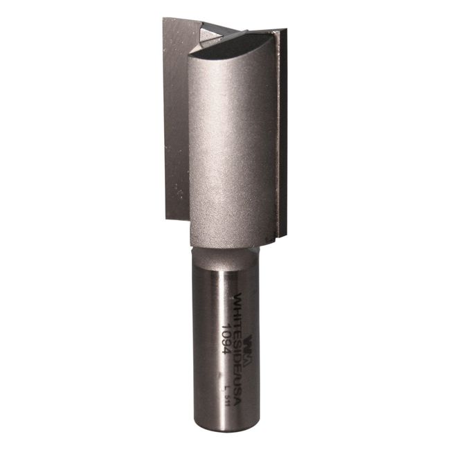 Whiteside Router Bits 1094 Straight Bit with 1-Inch Cutting Diameter and 1-1/2 -Inch Cutting Length