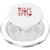 Black Love Tic-Tac-Toe PopSockets PopGrip for MagSafe
