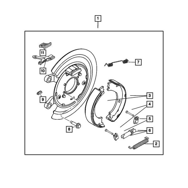 Mopar 5018554AA Rear Adjusting Spring
