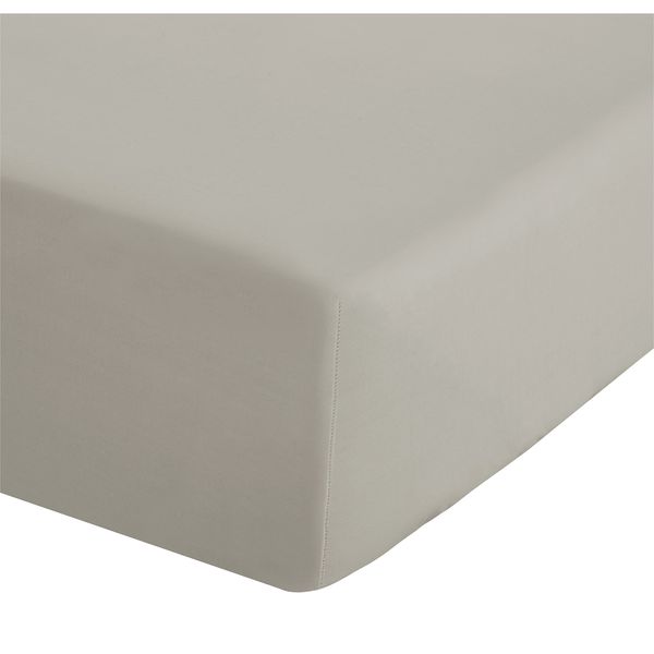 Catherine Lansfield Easy Iron Percale Combed Extra Deep King Fitted Sheet Natural