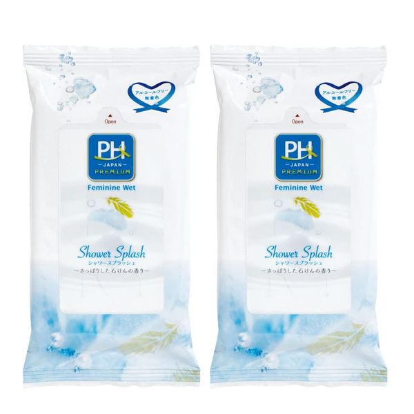 PH JAPAN PREMIUM Delicate Zone Wet Sheet, Portable, Made in Japan, Delicate Zone Care (2 Pieces)