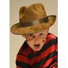 Struts Childrens Halloween Freddy Brown Fedora Hat, One Size