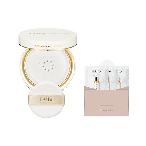 Dalba Moist Glow Sun Serum Pact Type 13ml SPF50+ PA++++ + Serum Cleanser 3ml x 3p Set