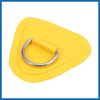 A ABSOPRO 4pcs Kayak D Ring Patch PVC Stainless Steel Triangle Shape Yellow Item Replacement