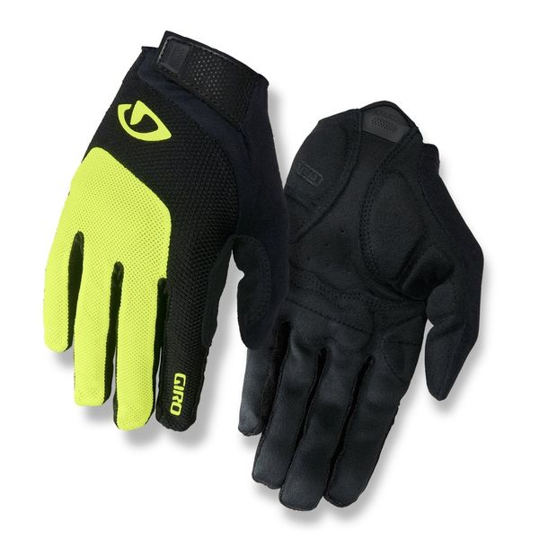 Giro Bravo Gel LF Men's Road Cycling Gloves - Highlight Yellow (2020), Small