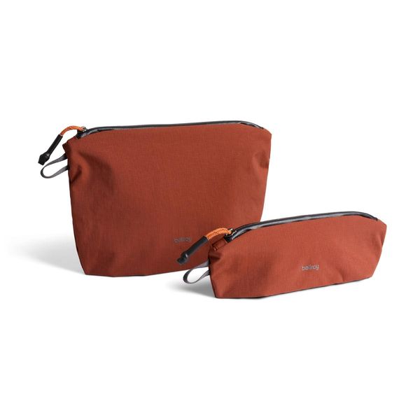 [Bellroy] Lite Pouch Duo Lightweight Pencil Case and Pouch - Clay, Clay