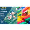 Artme Soft Pastel Paint Sticks Set 36 Assorted Vibrant Colours