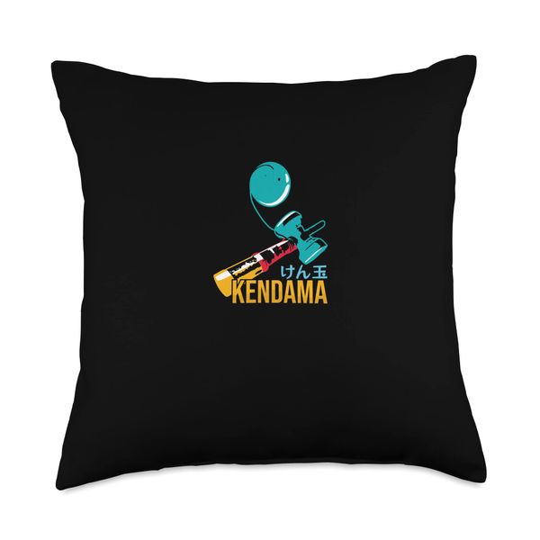 Kendama merch water color design Throw Pillow