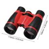 sourcing map Binoculars 5X30 Compact Foldable Binoculars Shockproof Red with Neck Strap for Bird Watching Hiking Camping