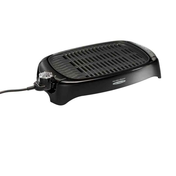 Health Smart 125 sq. in. in Black Metal Indoor Grill