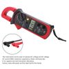 Digital Clamp Multimeter, 400A AC Current 600V AC&DC Voltage LCD Clamp Meter 4000 Counts True-RMS Diode Tester, for Capacitance, Continuity, Resistance, Frequency(Red)