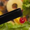 Party Essentials 6.5" Plastic Serving Tongs, 8-Count, Black