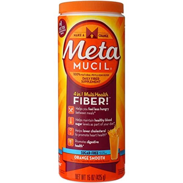 Metamucil Smth Pwd Orng Sug/Fr 72