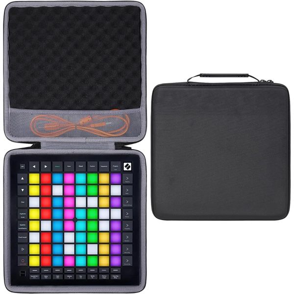 co2CREA Hart Reise Tasche für Novation Launchpad Pro MK3 64-Grid-MIDI-Controller Hülle Case Tragetasche