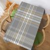 Walmsco Tablecloth Gray Brown Plaid Decor For Dining Room Kitchen Rectangular Table Cover 132 * 178cm