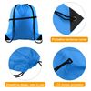KUUQA 16Pcs Drawstring Backpack with Zipper Pocket Cinch Sack Bulk String Bags