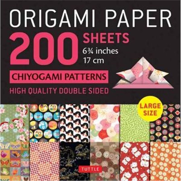 预订Origami Paper 200 sheets Chiyogami Patterns 6 3/4" (17cm):Tuttle Origami Paper: High Quality, Doub