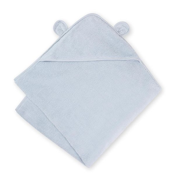 Natemia Organic Hooded Baby Towel – Ultra Soft and Absorbent Cloud Touch Cotton Hooded Bath Towels for Babies, Toddlers