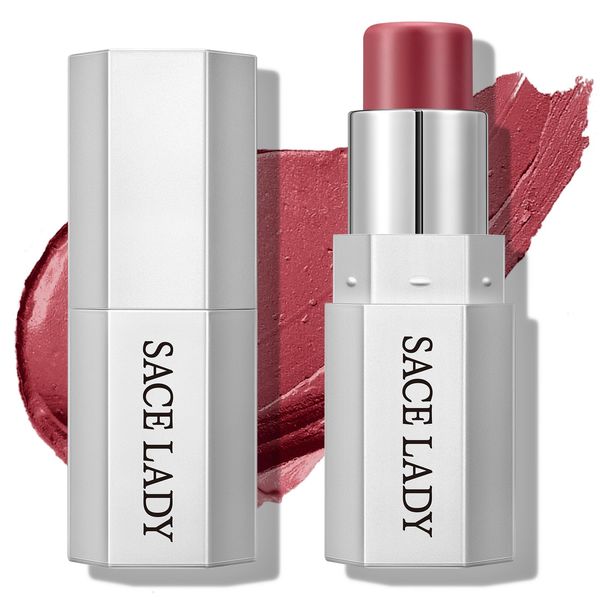 SACE LADY Blush Stick for Cheeks, Cream Blush Makeup Easy to Blend & Long Lasting, Smooth Natural Make Up for Face Eyes Lips (04 Modern Rose, 1pc)