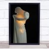 Fingerprint Designs Mask creepy white sheet pulling off face Wall Art Print