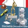 2Pcs Baseball Cube UV Protection Display Case Holder with Built in Stand Clear
