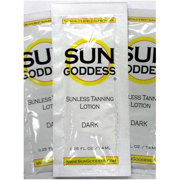 Sun Goddess - Sunless Self Tanning Lotion  DARK (4 Pack) .25 oz - Best Tanner!!