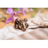 Windalf Viking Pendant RAM 14 mm Aries Head Hair Bead Jewellery Pearl Bronze, Fabric jewellery bag