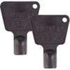 TRTO 2Pcs Triangular Meter Box Keys Gas Electricity Water Cupboard Replacement Spare