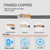 LEADTOPS 50FT 16/2 2x1.3mm² Landscape Lighting Wire 2 Conductor Low Voltage Extension Cable