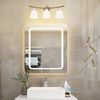 MingBright 3-Light Vanity Light Fixture Bathroom Interior Lamp Brushed Nickel
