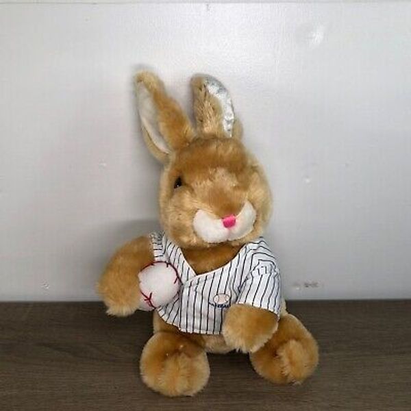 Dandee Bunny Plush Vintage Baseball Toy Stuffed Animal Rabbit Collectible 14"