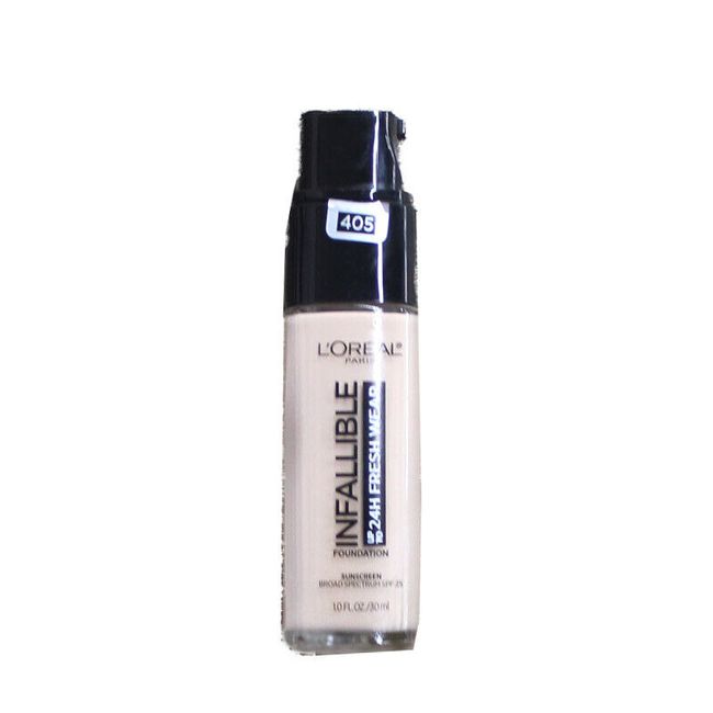 L'Oreal Infallible Foundation 405 Porcelain SPF 25 1 Ounce