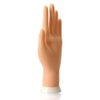 Vktech® Nail Art Soft Practice Hand Flexible Silicone Prosthetic Hand Manicure Tool