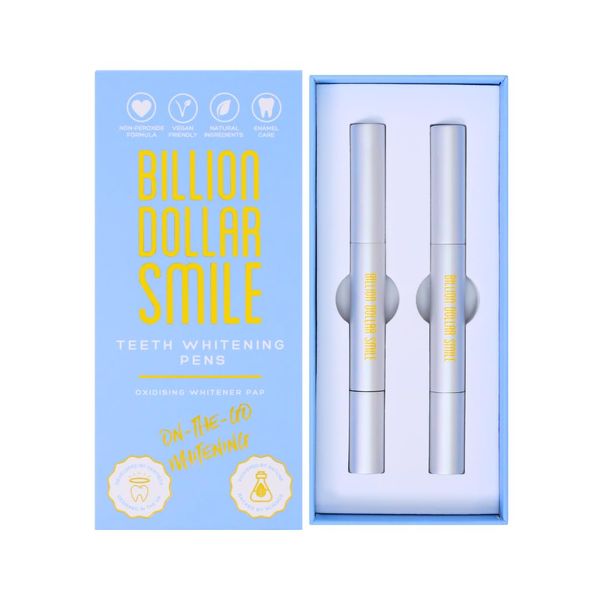 Billion Dollar Smile Pap Teeth Whitening Pens – On The Go Teeth Whitening Kit of 2 Pens - Peroxide Free Teeth Whitening Pen for Teeth Fast Results