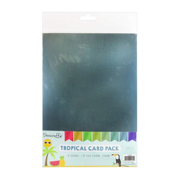 Dovecraft DCBS206 Tropical Card Pack, Multicolour, 1