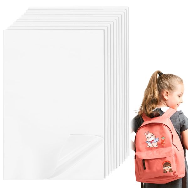 Heveer Bügelkleber für Aufnäher Aufbügelnder Beidseitiger Patch für Patch-Kleber 20x30cm Aufbügelkleber für Patches zum Aufnähen 10 Stück