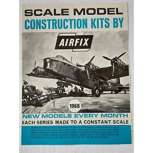 AIRFIX 1968 SCALE MODEL CONSTRUCTION KITS Leaflet Catalog Brochure RARE