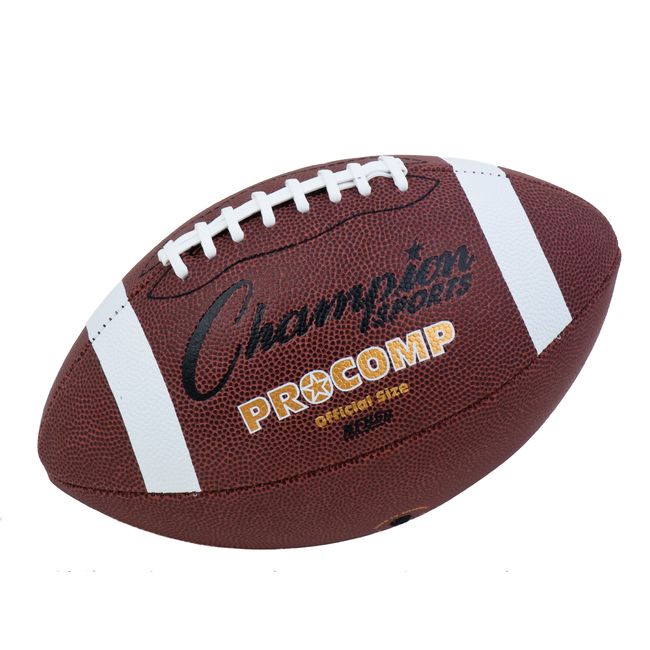 Champion Sports Official Size Composite Football, Brown (CF100)