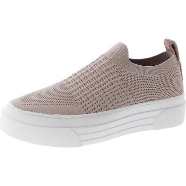 Steve Madden Womens Sabina Knit Laceless Slip-On Sneakers Beige 9 Medium (B,M)