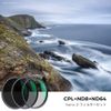 K&F Concept 62mm CPL Filter + ND8 Filter + ND64 Filter 3 Piece Set 18 Layer Coating Ultra Thin Optical Glass