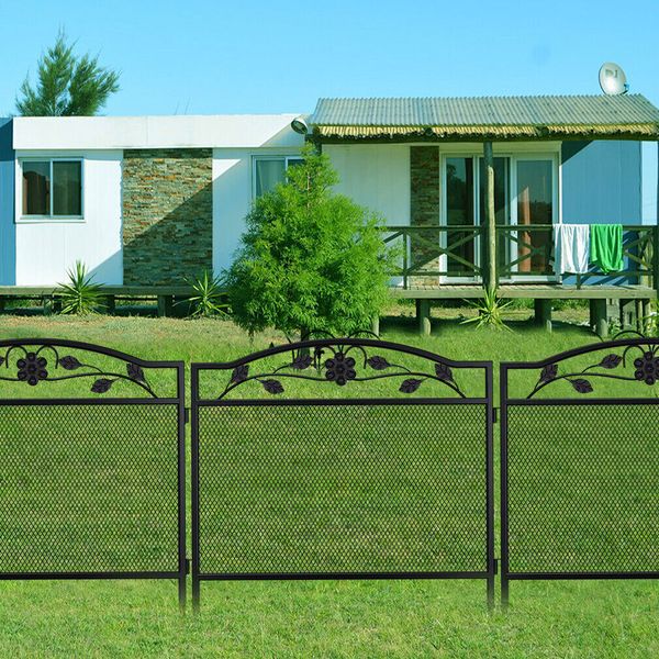 5X Larger 80CM Garden Fence Panels Outdoor Garden Backyard Garden Border Fencing