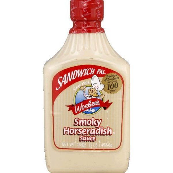 Woeber's Sandwich Pal Smoky Horseradish Sauce 16oz (Pack of 3)