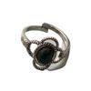VIE Boho Blossom Crystal Ring, Malachite