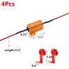 Antrader 4Pcs LED Load Resistors 25W 10 ohm for Fix LED Bulb Hyper Flash/Error Code, Turn Signal Fast Blinker