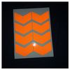 Safe-Tee Reflective ORANGE 3 INCH CHEVRON Road Safety Stickers