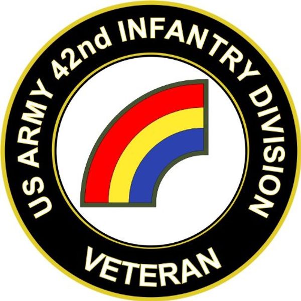 US Army Veteran 42nd Infantry Division Sticker Decal 3.8"