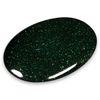 CrystalAge Green Goldstone Palm Stone ~70x50mm