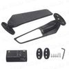 Wing Mirror Motorcycle YZF ZX CBR Variable Rotation Canard Universal Black Left and Right Set